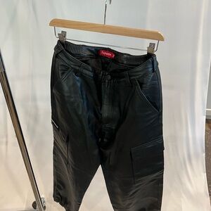 Supreme Leather Cargo Pants